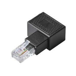 �G���R�� RJ45 ���p�R�l�N�^ Cat5e LAN�P�[�u�� L�� �A�_�v�^ �E���� UTP�d�l �u���b�N LD-RJ45U5ELRBK