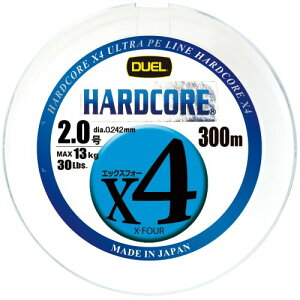 DUEL (fG) PEC ނ莅 HARDCORE X4 2.0 300m 5F/CG[}[LO H3251N-5CBL