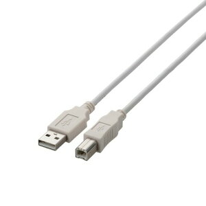 GR USBP[u USB2.0 (USB A IX to USB B IX) 1.5m zCg U2C-BN15WH