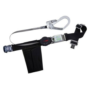 (藤井電工) 新規格 胴ベルト型 ワンハンドリトラ 巻取式 ロック機構付き ブラック 黒 Mサイズ ベルト長さ 1200mm TB-ORN-OT599-BLK-M 着脱が容易なワンタッチバックル 日本製 墜落制止用器具 胴