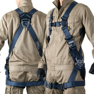 (藤井電工) 新規格 フルハーネス ZERO-G HARNESS ゼロGハーネス (ハーネス本体のみ) 水平型 墜落制止用器具 安全帯 Lサイズ 130kgまで対応 TH-520H-OT-BL-L-SG