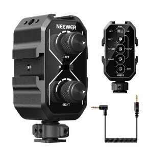 NEEWER MM02 fA`l }CNI[fBI~LT[A_v^[ R[hV[}Eg 3.5mm TRSP[ut XeI/mXCb` DSLRJ/X}zp lXȃ}CNɑΉ r