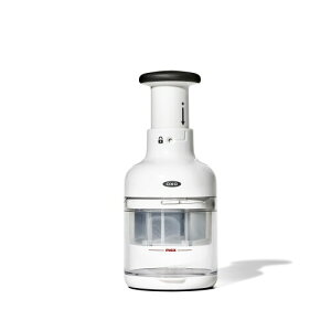 OXO 片手で押すだけ みじん切り器 チョッパー 分解可 お手入れ簡単 ホワイト