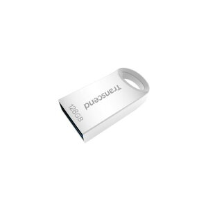 トランセンドジャパン トランセンド USBメモリ 128GB USB 3.1 キャップレス コンパクトタイプ メタル シルバー 耐衝撃 防滴 防塵TS128GJF710S