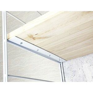 和気産業 壁面収納 Dulike デュライク 棚固定金具 白 1×4材 4枚用 2枚入