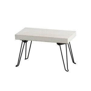 Are ܂肽ݎ߂̃e[u sGjENgX^hiFFzCgj W38×D22×H24cm JN-603-WH