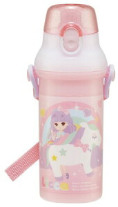 スケーター(Skater) 水筒 子供用 直飲み 480ml プラスチック ワンタッチ 食洗機対応 日本製 リカちゃん 23 女の子 PSB5SANAG-A