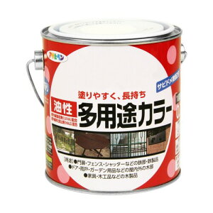 アサヒペン 塗料 ペンキ 油性多用途カラー 0.7L ツヤ消し黒 油性 多用途 ツヤあり 1回塗り サビドメ剤配合 紫外線吸収剤配合 紫外線劣化防止剤配合 日本製