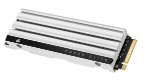 CORSAIR MP600 ELITE 2TB PCIe Gen4 x4 NVMe M.2 SSD PlayStation 5/PS5 �K�p M.2 2280 �t�H�[���t�@�N�^ ���^�A���~�j�E�����q�[�g�V���N �����x 3D TLC NAND �z���C�g CSSD-F2000GBMP600ECS