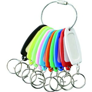 TRUSCO(トラスコ) 名札リングホルダー ハードタイプ TNHR-10