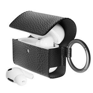 Premium Style AirPods Pro(��2/1����)�p PU���U�[�t���b�v�P�[�X �u���b�N PG-APP2PU04BK