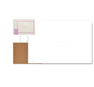 大栗紙工 日本製 持ち運び A4→A1 note ハードカバー アイデア 寄せ書き マインド マップ 思考 1枚 OGN-B001-A4-03