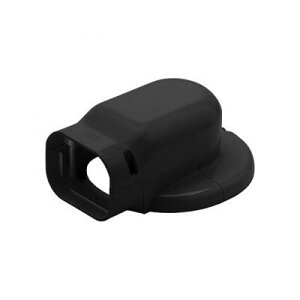 因幡電工 ウォールコーナーエアコンキャップ用 90タイプ ブラック LDWM-90L-K