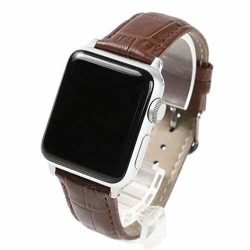 Apple Watch 対応ベルト コンパチブル 時計バンド クロコ型押し 本革