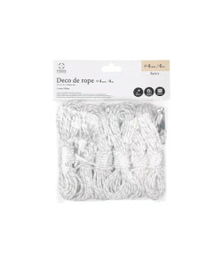 S'more(XA) Deco de rope KC[v 4mm [v 4m ω׏d300kg v ݋  ˍ KCh[v fRf[v (zCg a4mm, 1Zbg(6{))