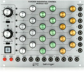 Behringer モジュラーシンセサイザー ユーロラックモジュール ユーロラック対応 シーケンスモジュール 2500シリーズ CLOCKED SEQUENTIAL CONTROL 1027 シルバー