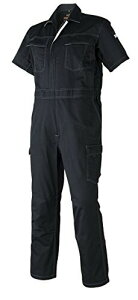 アタックベース 半袖続服 春夏用 2929-30 02 ブラック LL