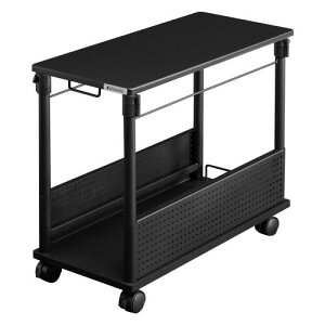 Bauhutte ( �o�E�q���b�e ) ���~�� PC���S�� �f�X�N���ɕ��ׂ��� �p�\�R�����b�N PC���b�N ( �� 32 × ���s 67 ���� 57~78 cm ) ���~�� L���f�X�N �X�^���_�[�h �u���b�N BHD-670H-BK