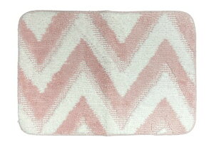 ふわっふわマイクロファイバーバスマット ライラ 40×60cm ピンク