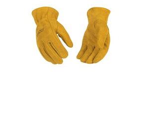 KINCO 50-C Suede Cowhide Gloves, Shirred Back, Keystone Thumb (Ages 3-6), Child, Golden by KINCO INTERNATIONAL
