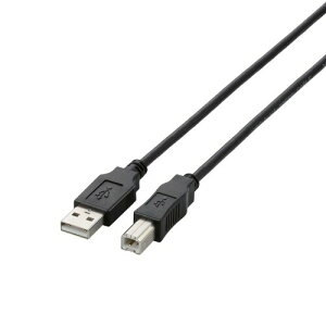 �G���R�� USB�P�[�u�� USB2.0 (USB A �I�X to USB B �I�X) 3m �u���b�N U2C-BN30BK