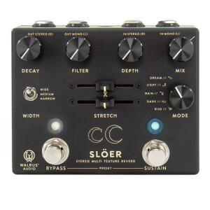 WALRUS AUDIO EHXI[fBI Sl?er Stereo Ambient Reverb o[u WAL-SLOER BLACK
