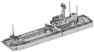 ���f���E�� 1/700 �C�㎩�q�� �A���� 1���^ ���W���L�b�g T24V700-011M