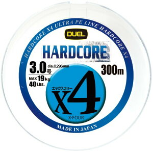 DUEL (fG) PEC ނ莅 HARDCORE X4 3.0 300m 5F/CG[}[LO H3253N-5CBL