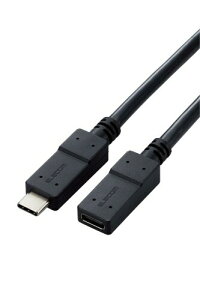 �G���R�� usb c �P�[�u�� ���� Type C & Type C 5Gbps �[�d�퉄�� USB Power Delivery�Ή� �u���b�N 1m USB3-ECC10BK