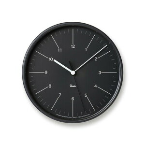 mX dgv AiO LX`[NbN X`[ RIKI STEEL CLOCK ubN WR24-10 BK Lemnos