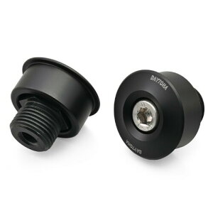 デイトナ(Daytona) X350/500(23)専用 バーエンドミラー アダプター バイク 左右セット ハイビジミラー ブラック 35481