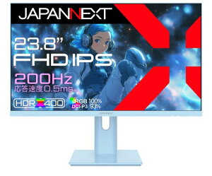 JAPANNEXT 23.8C` Q[~Oj^[ 200Hz 0.5ms FHD 1920x1080𑜓x IPS pl fBXvC (HDMI/DisplayPort/VESAΉ//](s{bg)@\/u[CgJbg / p178°) JN-IPS238G200F-