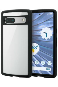 GR Google Pixel 7a P[X  ϏՌ ^ y TOUGH SLIM LITE t[J[ wʃNA Xgbvz[t (ՌɋAČy) ubN PM-P231TSLFCBK