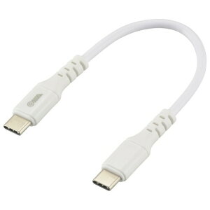 �I�[���d�@AudioComm Type-C�P�[�u�� PD�Ή� 100W �������[�d USB-C to USB-C 0.15m �z���C�g iPhone15 iPhone15Pro iPhone15Pro Max �f�����ɂ��� SMT-L015PD-W 01-7193 OHM
