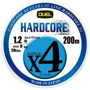 DUEL (fG) PEC ނ莅 HARDCORE X4 1.2 200m 5F/CG[}[LO H3248N-5CBL