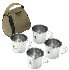 �L�����s���O���[��(CAMPING MOON) �\���}�O M �L�����v�p �}�O�J�b�v 210ml 4�_�Z�b�g SOLO MUG S-190-4P+B