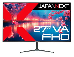 JAPANNEXT 27�C���` ���j�^�[ FHD 1080p 1920x1080�𑜓x VA �f�B�X�v���C (HDMI/VGA/�X�s�[�J�[����/VESA�Ή�/�u���[���C�g�J�b�g) JN-V27FHD