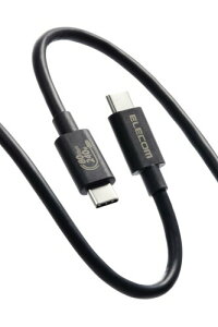�G���R�� USB-C �P�[�u�� 1m USB4 240W �����f�[�^�]�� USB PD�Ή� �ő�80Gbps 8K/60Hz (Thuderbolt 5 / 4 / 3, USB3.x / 2.0 �݊�) USB4-V2CCE10NBK