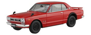 ���������ގ�(AOSHIMA) 1/24 �y�v�� �X�i�b�v�J�[�V���[�Y KPGC10 �X�J�C���C��HT 2000GT-R 1970 ���b�h �F�����ς݃v�����f�� 01-RE