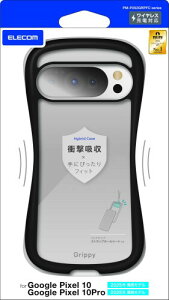 �G���R�� Google Pixel 10/10 Pro �P�[�X �J�o�[ ���� Grippy ��ɓ���� �ϏՌ� �Ռ��z�� �n�C�u���b�h TPU �X�g���b�v�z�[���t�� �d�x5H �L�Y �G�A�[�N�b�V���� �J�����ی� ���C�����X�[�d�Ή�