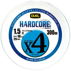 DUEL (fG) PEC ނ莅 HARDCORE X4 1.5 300m 5F/CG[}[LO H3385N-5CBL
