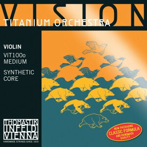 THOMASTIK Vision Titanium solo ���B�W�����`�^�j�E���\�� ���@�C�I������ G�� �V���Z�e�B�b�N�R�A 4/4 �V�����@�[VIT04
