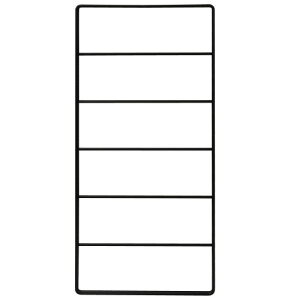 和気産業(Waki Sangyo) Dulike デュライク 壁面収納 棚パネル 1×4材 3枚用 1枚入 ブラック 606mm×282mm DL-631