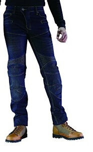 コミネ(KOMINE) バイク用 パンツ スーパーフィットKVデニムジーンズ DEEP INDIGO M PK-718II オールシーズン向け プロテクター CE規格レベル2 ストレッチ素材