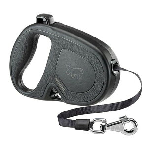 ファープラスト 伸縮 リード フリッピーワン L Flippy One L テープタイプ ブラック 5m 犬 さんぽグッズ 散歩用品 お出かけ お散歩グッズ