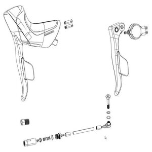 SRAMuXvForce eTap AXS D2 Shift Brake Lever Exchange Force eTap AXS HRD Left D2 11.7018.078.008