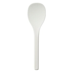 曙産業 しゃもじ ホワイト 大 日本製 小さな炊飯器にちょうどいい ダブルエンボス加工 フチが薄くて盛りやすい 柄が長くてもちやすいしゃもじ CH-2039 大:22cm