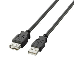 �G���R�� USB�����P�[�u�� USB2.0 A-A���X�^�C�v 5m �u���b�N U2C-E50BK