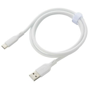 �I�[��(OHM) AudioComm �Ȃ߂炩�P�[�u�� USB-A to C 1m �z���C�g�b�I�[���d�@ SMT-L10SAC-W 01-7336