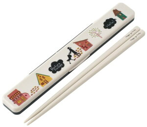 スケーター (skater) 箸 箸箱 セット ハッピーゴーラッキー 18cm 抗菌 大人用 日本製 ABC3AG-A